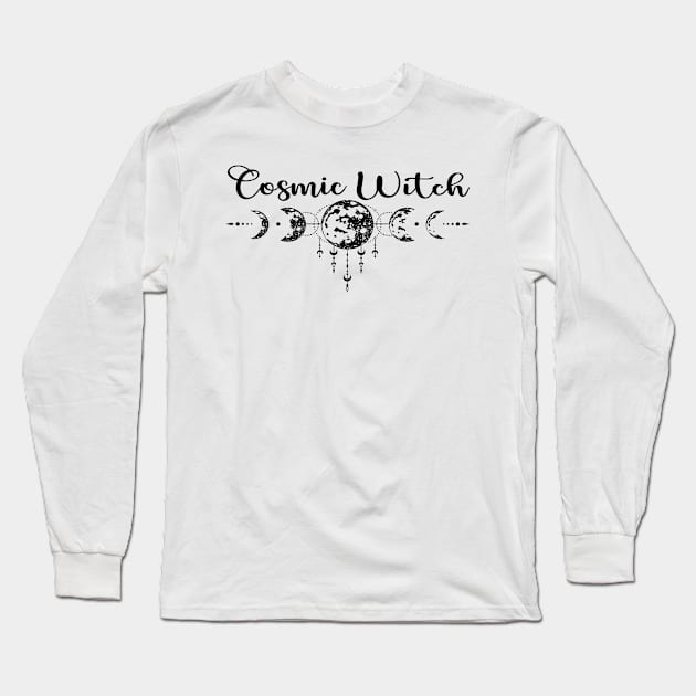 Astronomy Astrology Universe Meditation Cosmic Witch Long Sleeve T-Shirt by Outrageous Flavors